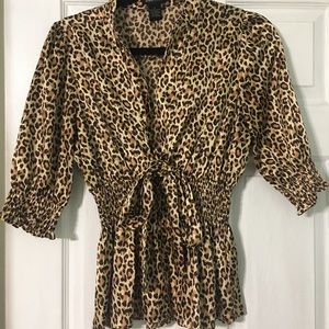 BCBG leopard shirt size M